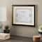 8 Pack: 8.5" x 11" Black & Gold Document Frame with Double Mat by Studio Décor®
